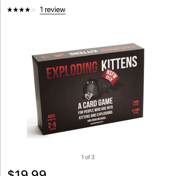 Exploding Kittens Card Game NFFW DECK - Picture 5 of 6